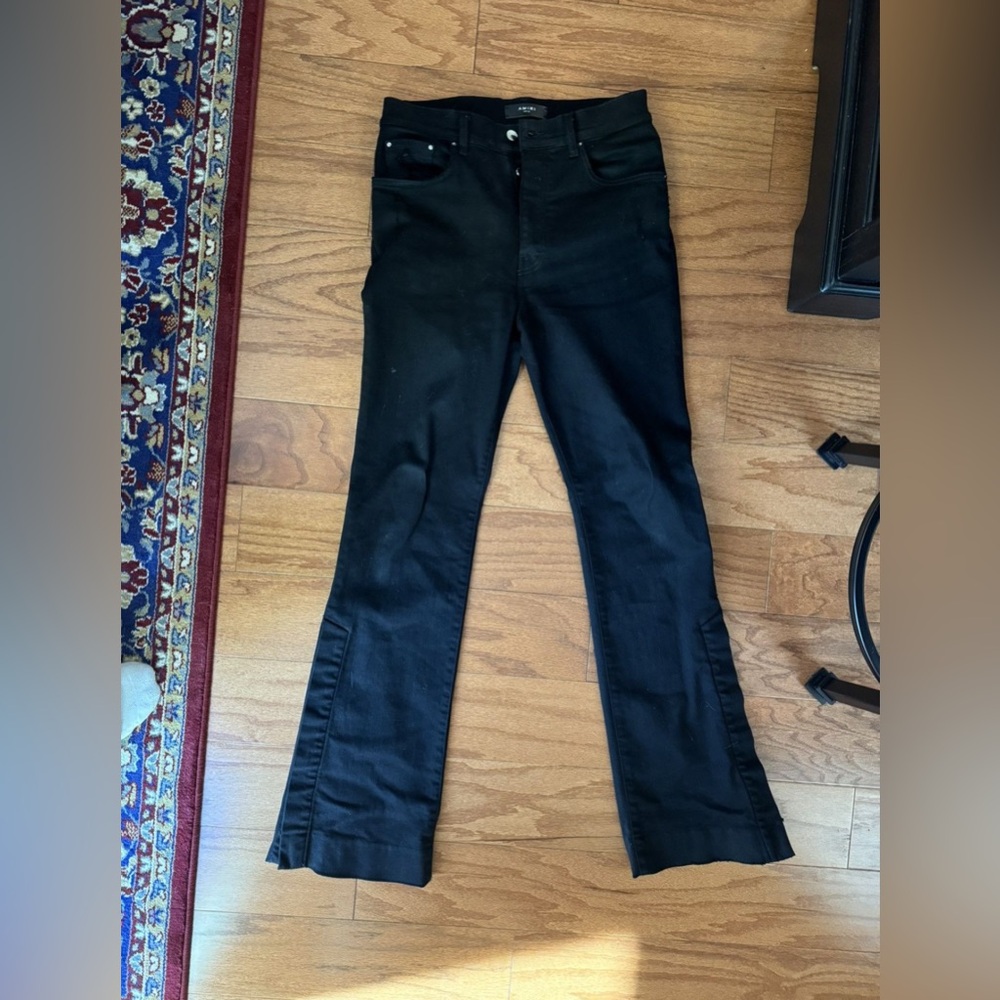 Amiri Black Kick Flared Jeans size 30 RARE